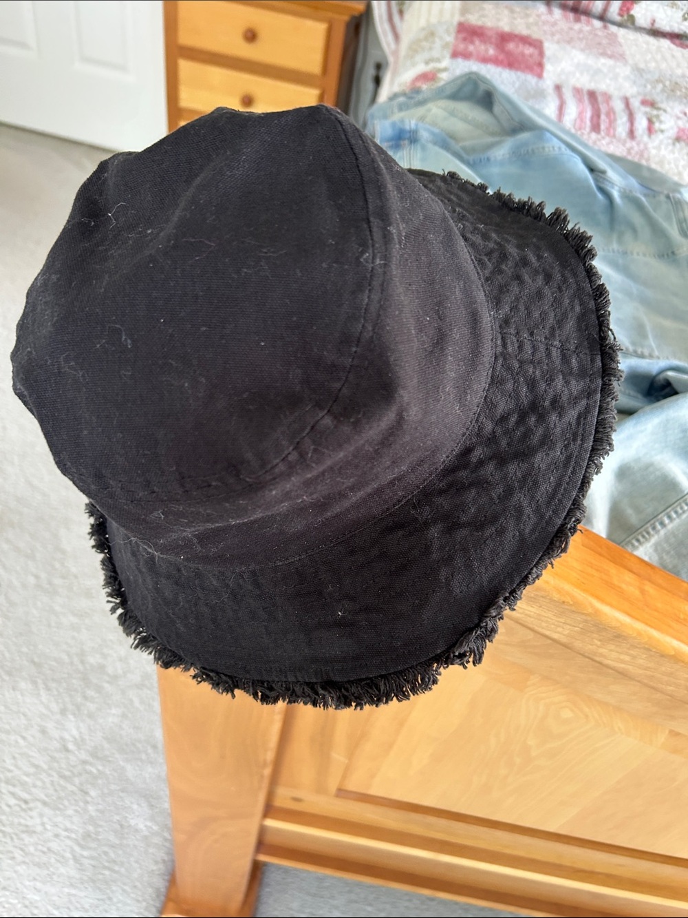 Sonoma Gray Bucket Hat with Subtle Frayed Trim